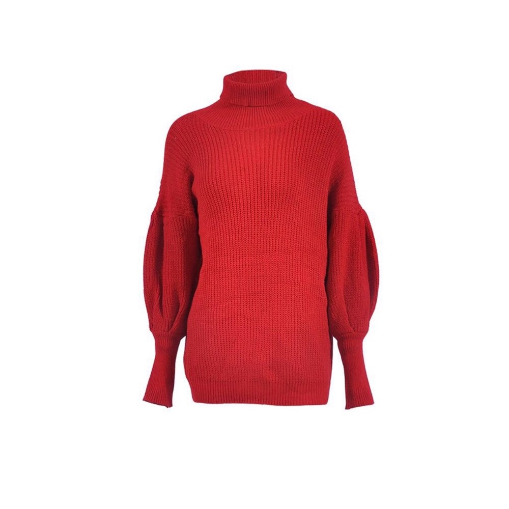 🌹 I Feel Love Oversize Knit Jumper In RED🌹 - Picture 5 of 6